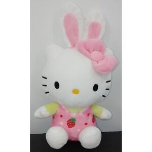 Sanrio Hello Kitty Strawberry Bunny 12" Plush Rabbit Stuffed Animal Easter 2023